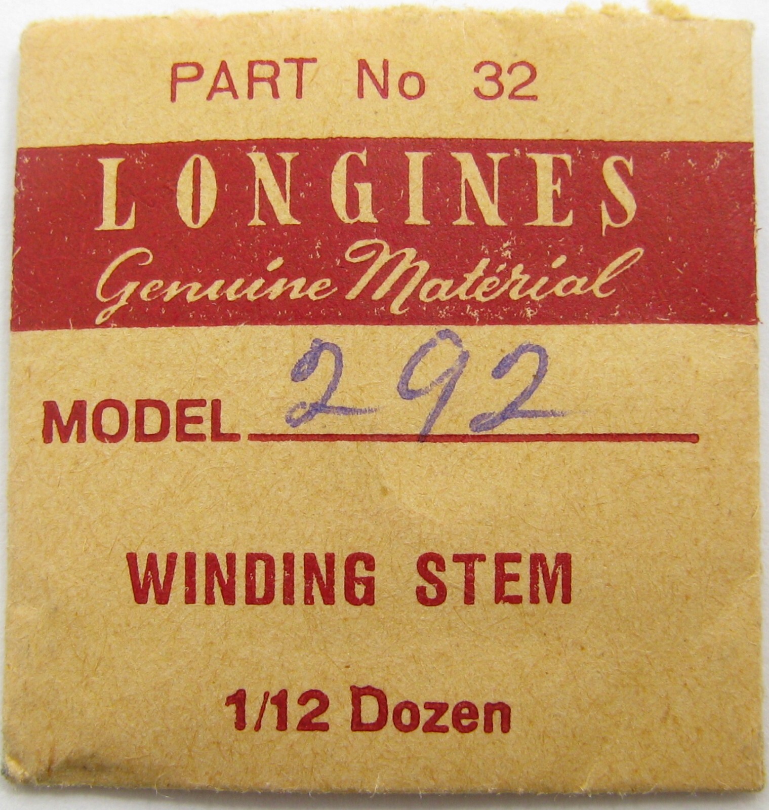 Longines 280 290 291 292 294 Watch part winding Stem # 401 Watch