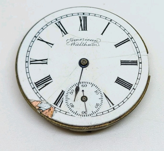 1901 Waltham Model 1891 Grade No. 60 7J 0s Pocket Watch Movement For Repair