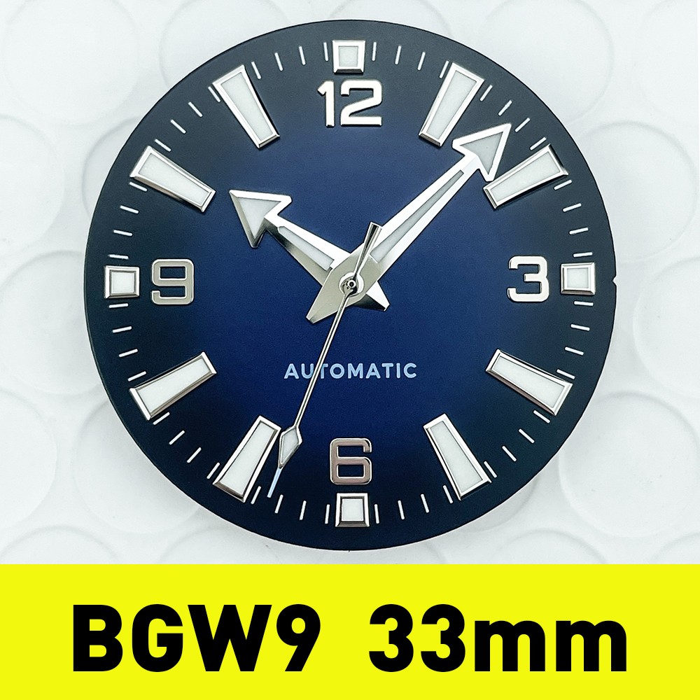 33mm Orange Gradient Dial for NH38A with BGW9 Lume and No Date Window Hands