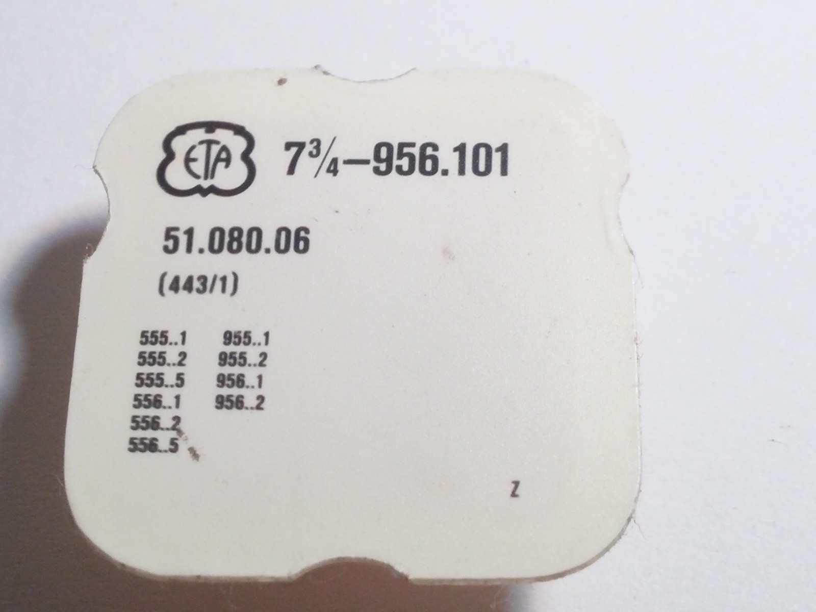 ETA 7 3/4 956.101 443/1 setting lever/detente for watch repair/parts