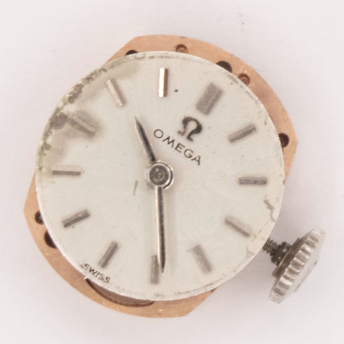 Vintage Omega Caliber 483 17-Jewel 2-Adjustment Wristwatch Movement, Runs