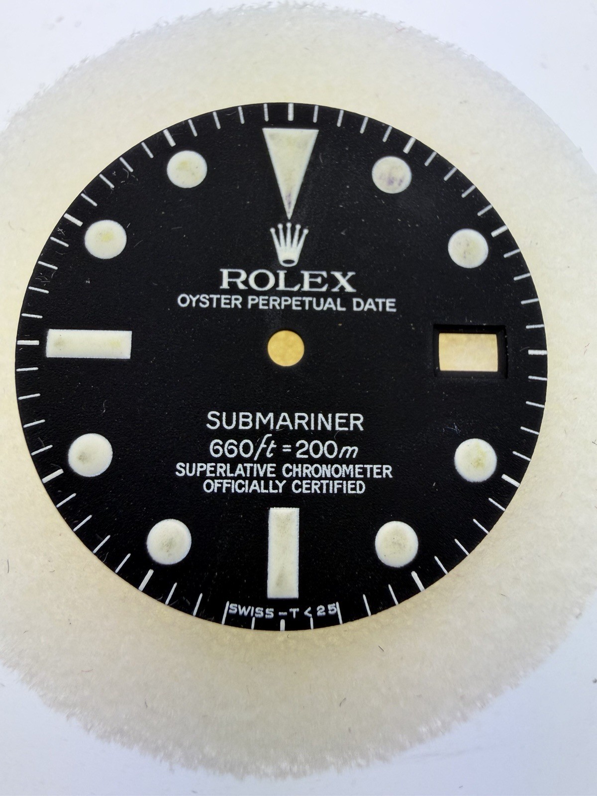 Rolex Matte Tritium Submariner 1680 Service Dial Cal 1570