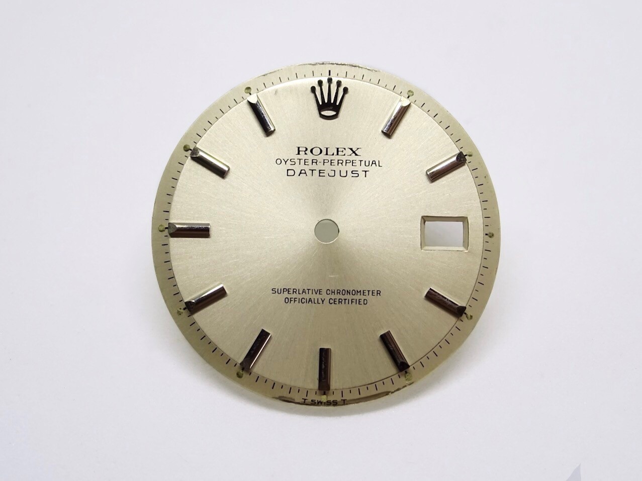 Rolex Men’s Slowset Datejust Non Quick Silver Watch Dial Part 1601 1603 1600