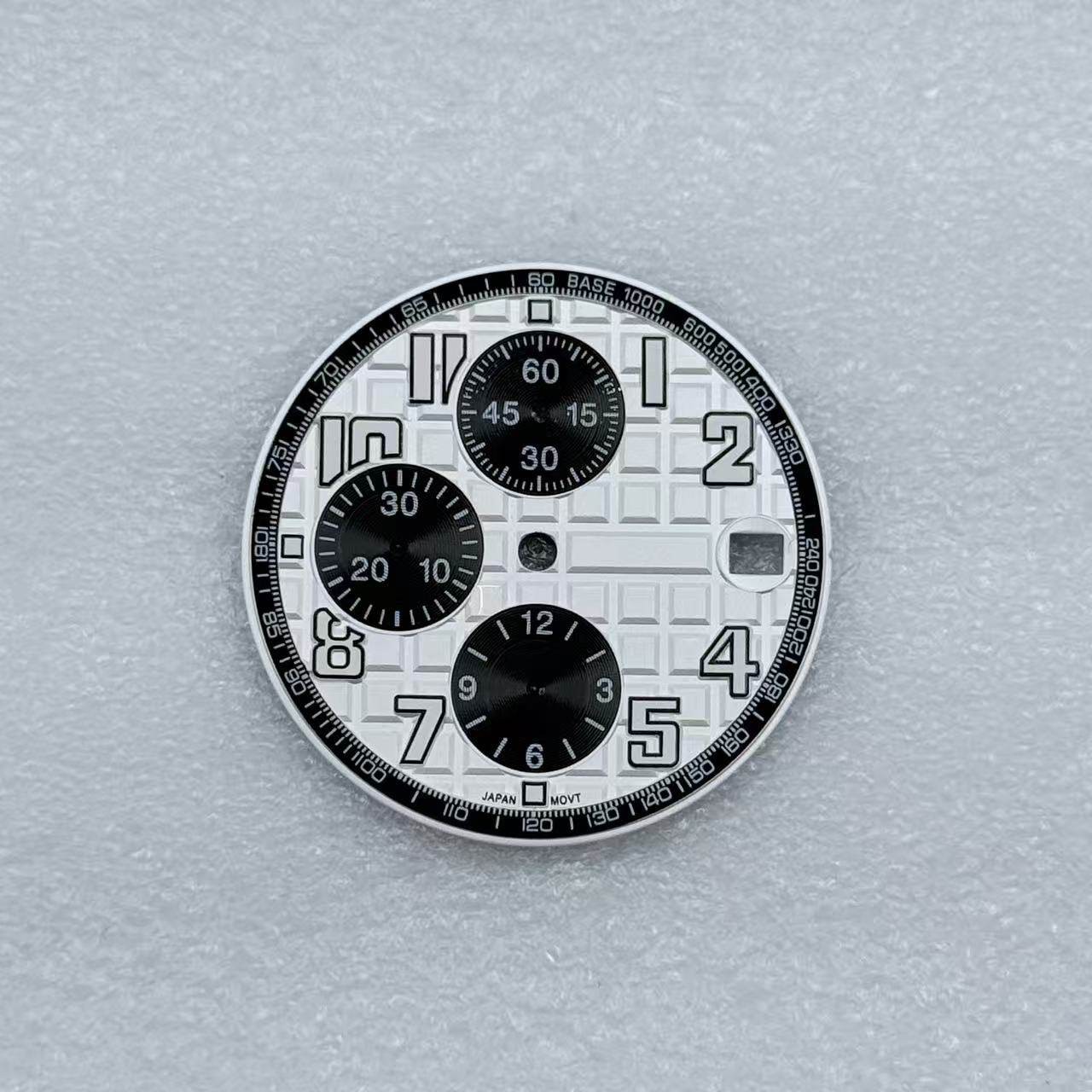 31.8Mm Multifunctional Digital Watch Dial Green Luminous for Vk67 Movement Parts