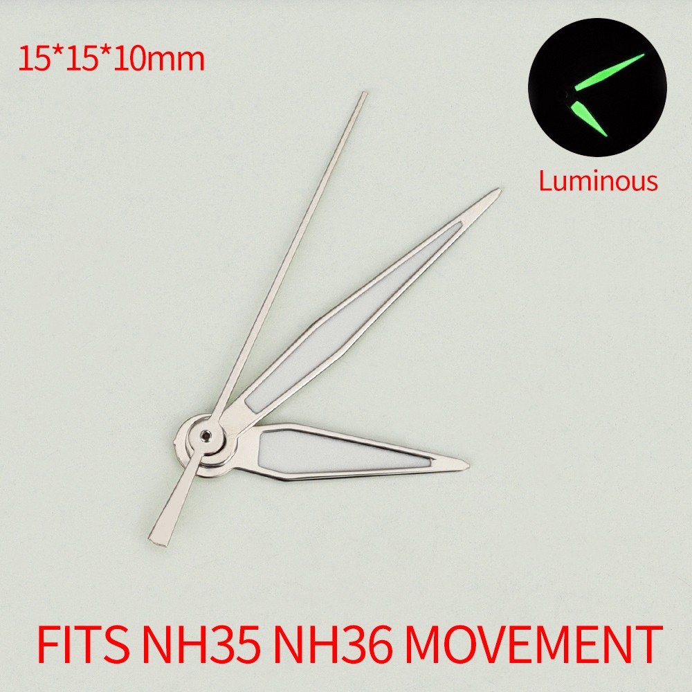 Watch Pointer Bright Green Luminous Watch Hands Needles for Seiko NH35 Movement