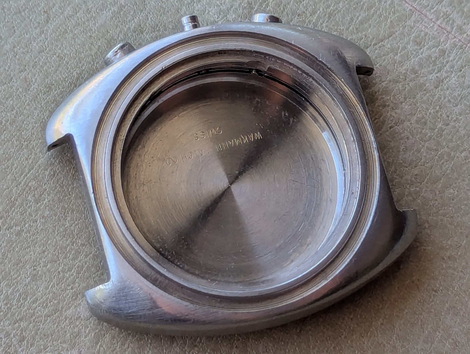 Vintage Wakmann 20 ATU ‘314/10’ Divers All SS 41 mm Chronograph Case & Pushers