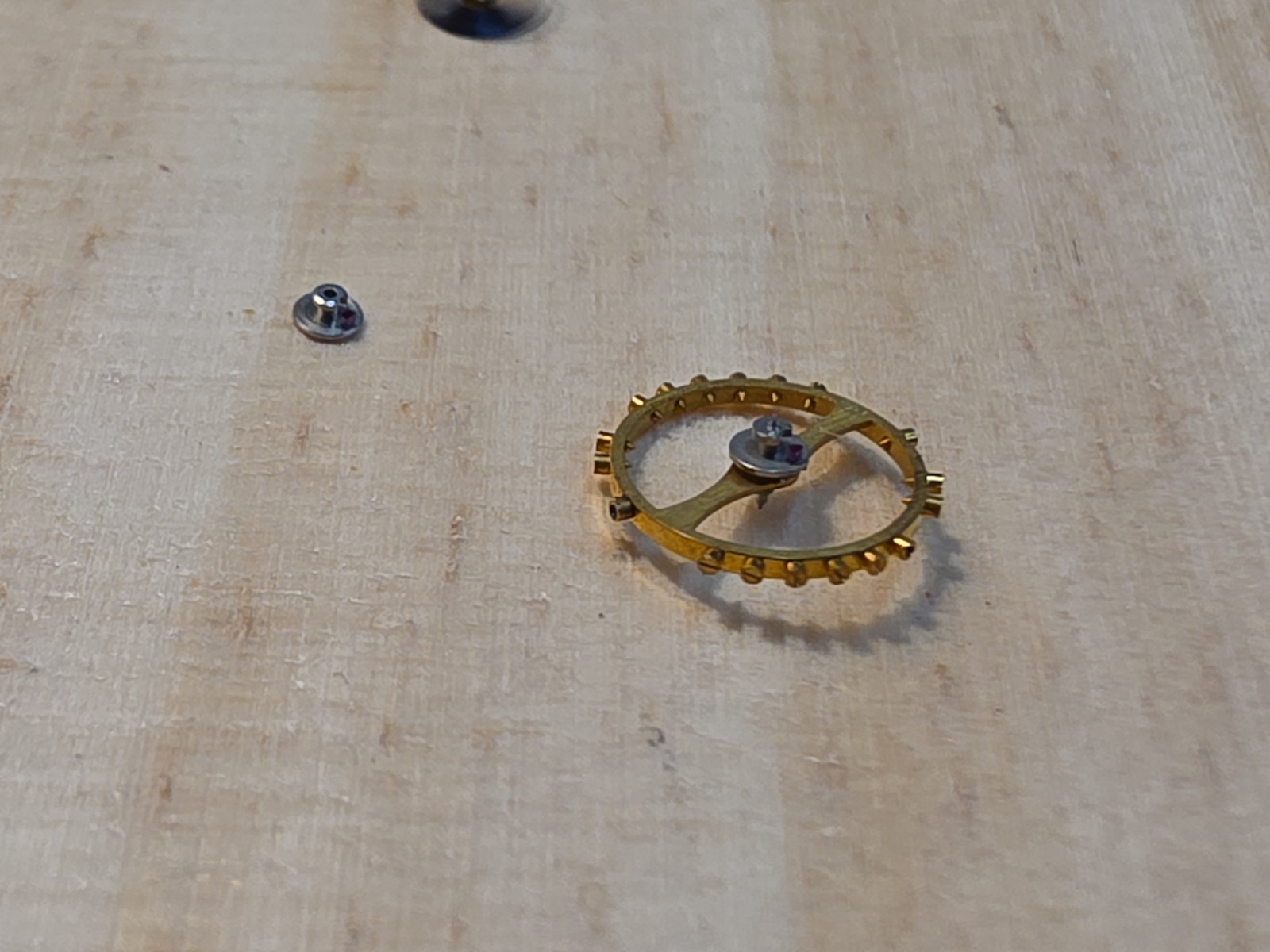 Small Lot Of NOS & Used Bulova 6BK Balance Parts-Jewelled Roller, Hairspring..