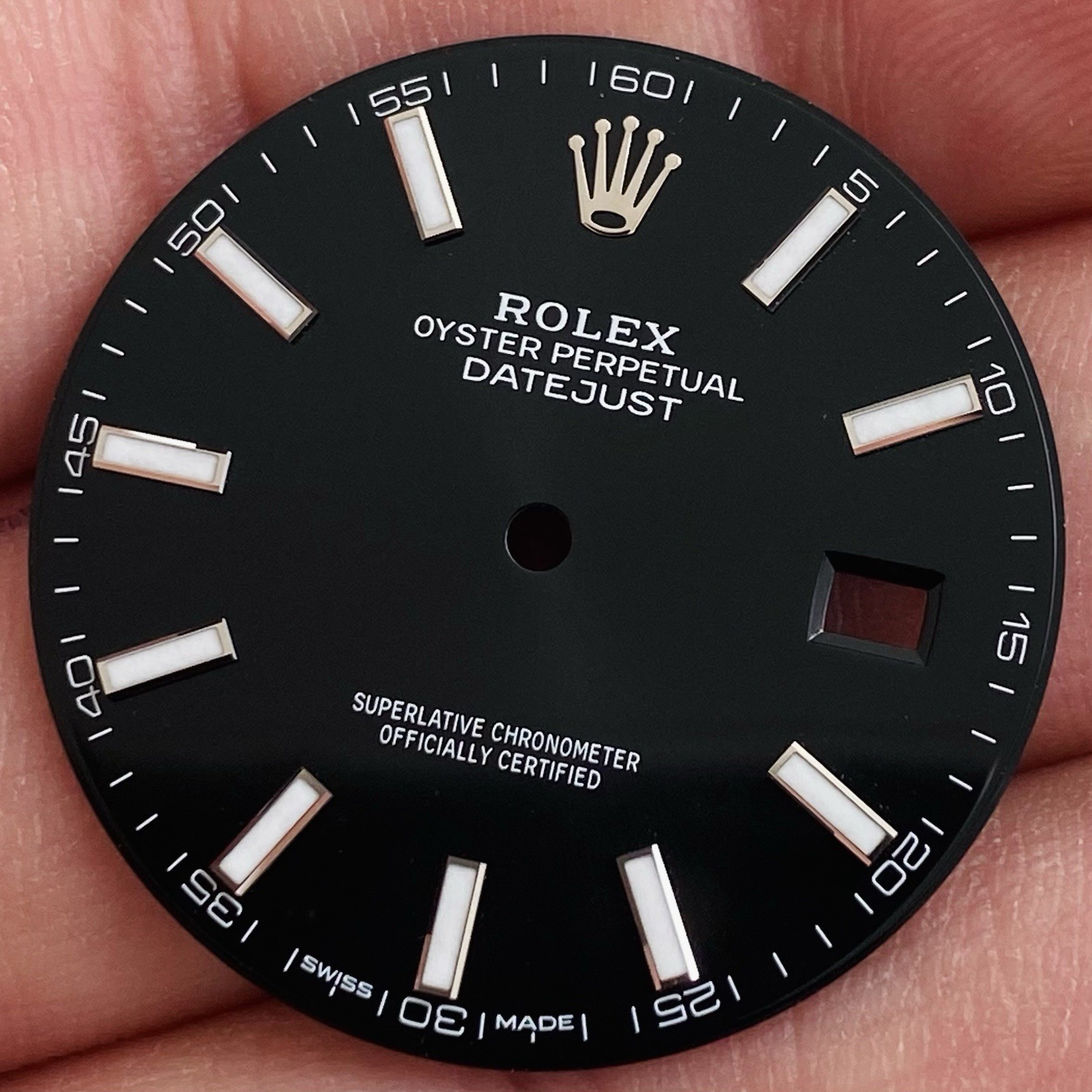 Rolex Black Dial For Datejust 41mm Model Ref 126300 & 126334