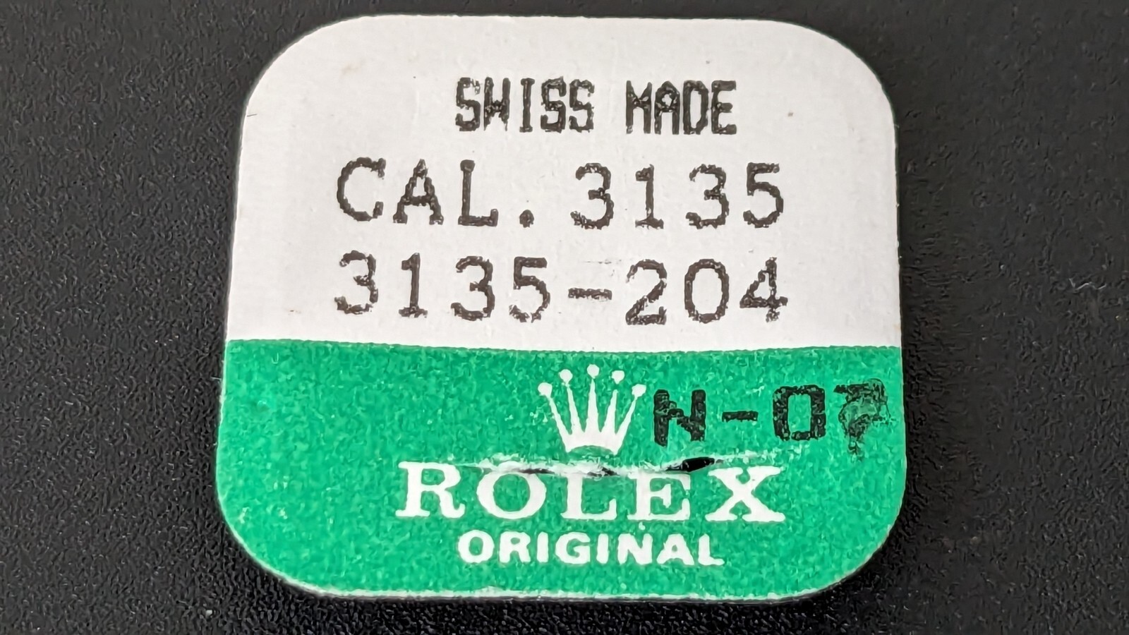 Rolex Genuine Caliber 3135 204 Winding Pinion New Unused Old Stock
