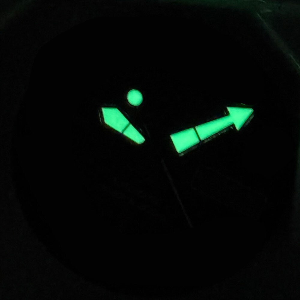 29mm Black Red Gradient Dial Luminous Marks Fit SKX Style NH36 NH36A movement