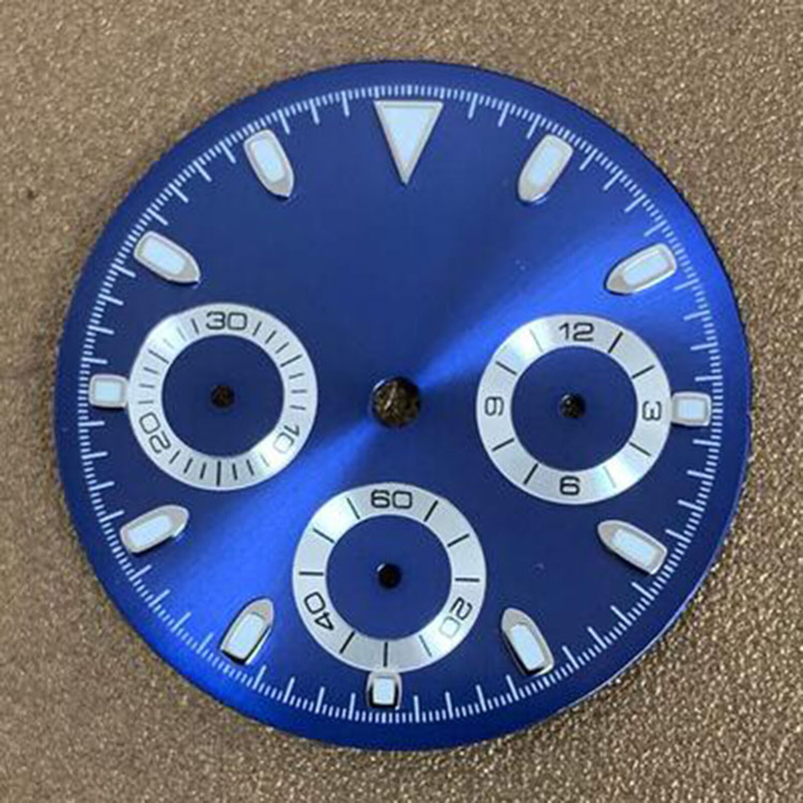 39mm Watch Dials Multicolor Fine Steel Sapphire Glass Case for VK63 Movement