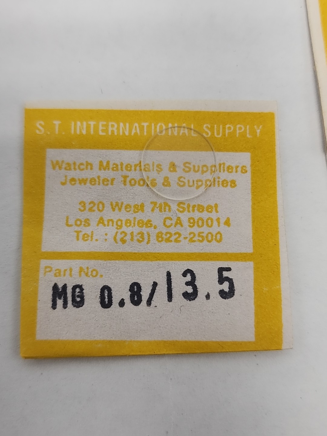 Genuine Vintage Watch Crystal Lot Of 20, 12.2 – 15.8 X .08