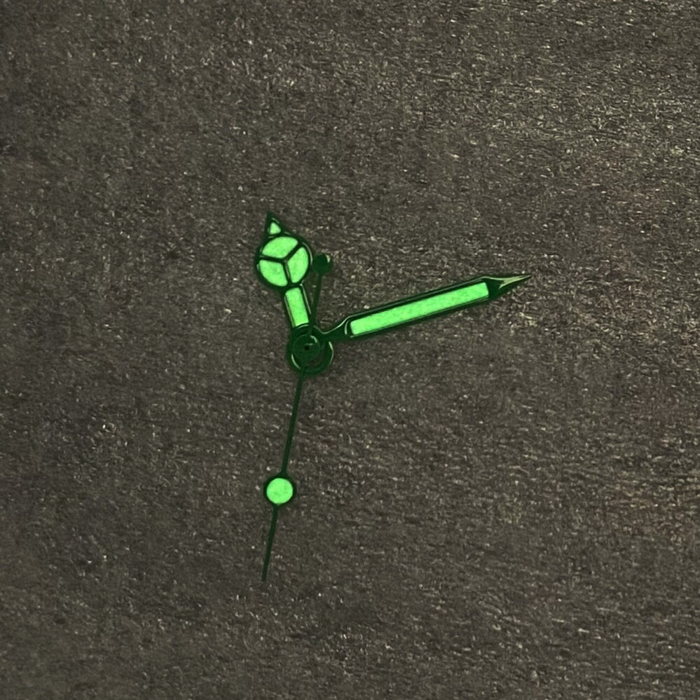 1 Set Green Luminous Watch Hands For NH35 NH36 ETA2836 Luminous 7.78x12x12.5mm