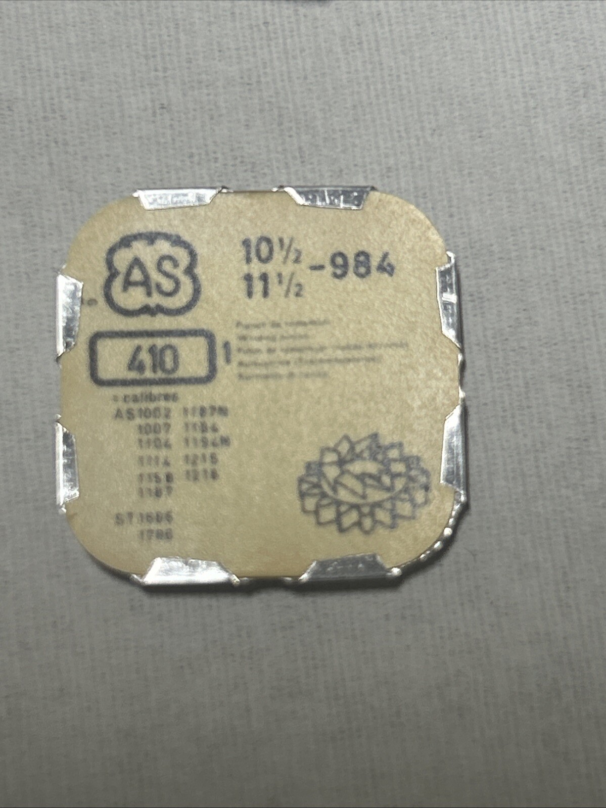 A. Schild AS 984 WINDING PINION Watch Material Part No. 410