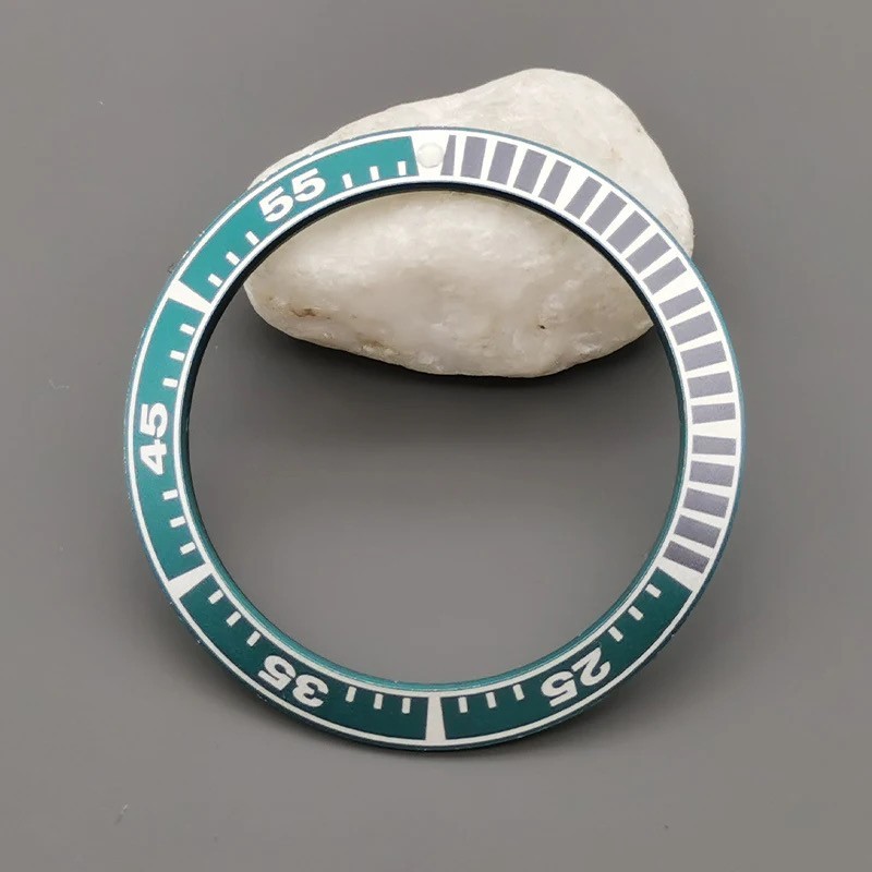 Flat Aluminium Watch Bezel Insert Ring For King Samurai Watch Case 40mmx31.5mm