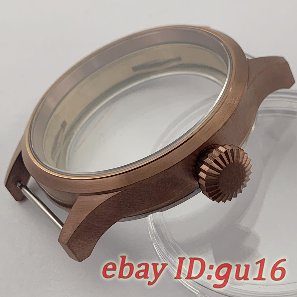 43mm Sapphire crystal watch case Fit ETA 6497/6498 seagull 3600 3620 Movement