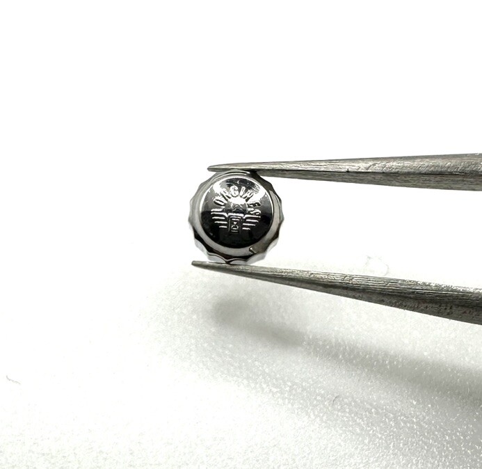 New Genuine Longines 4.0mm Stainless Steel Waterproof Crown Part