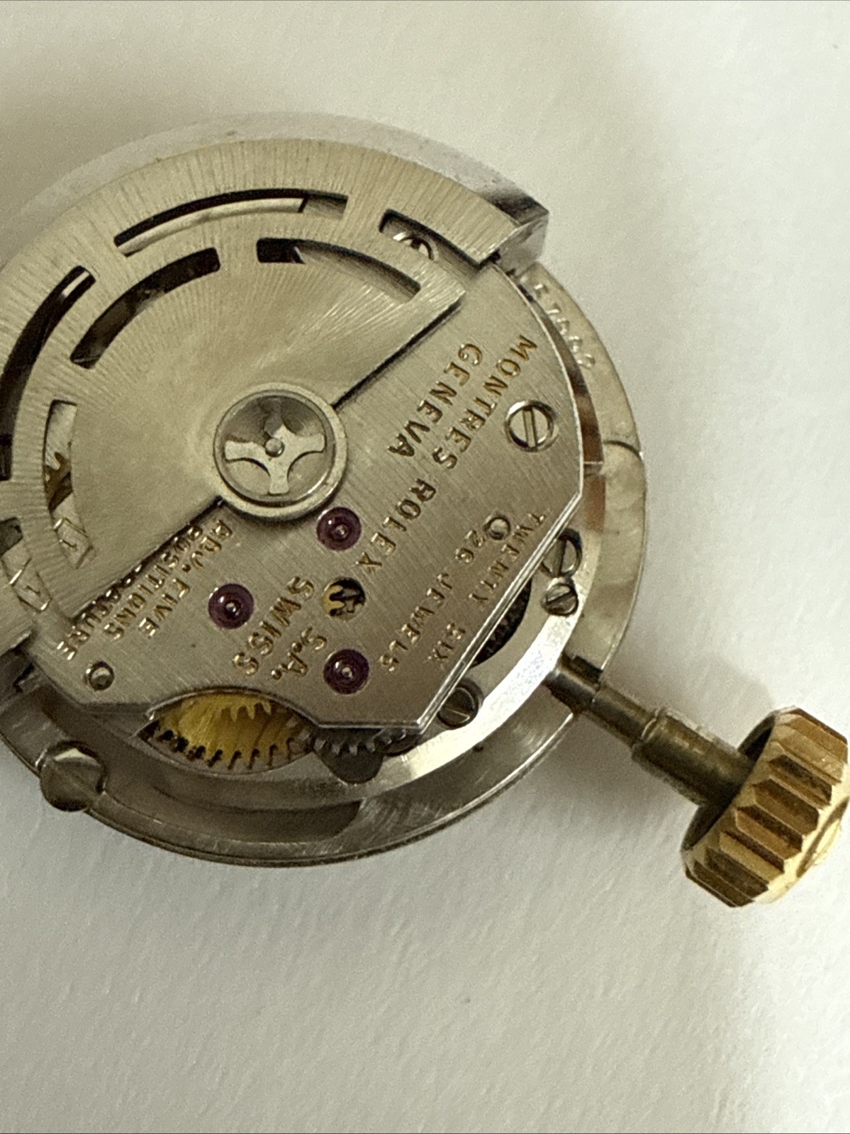 GENUINE Rolex 1161 Complete Movement, Dial Hands & Crown Perfect Working Cond.