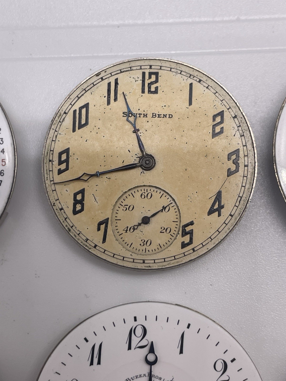 Lot of Pocket Watch Movements Rockford, South Bend & More Parts Lot.
