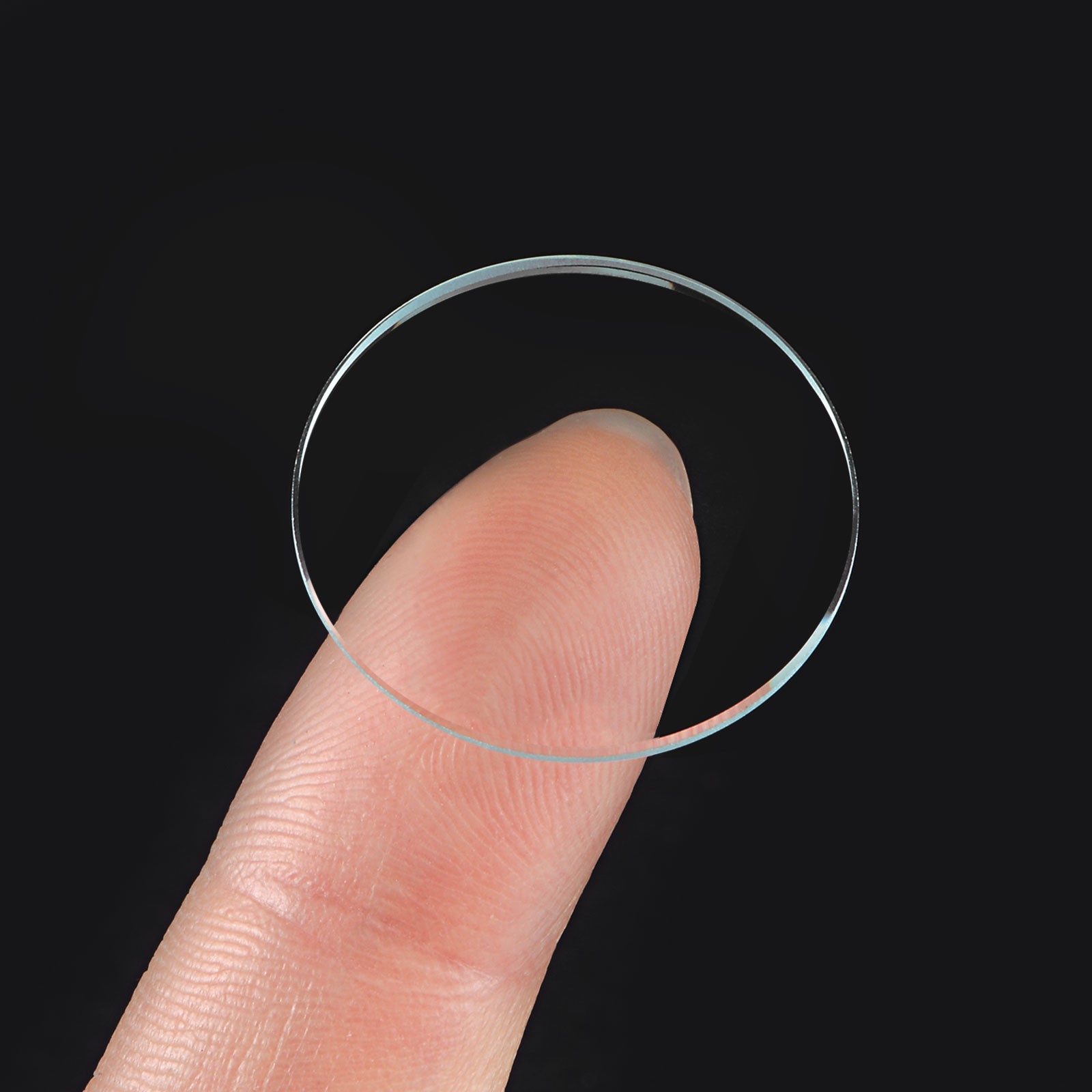 Round Flat Watch Crystal Lens Glass 23mm Dia Replacement Parts Clear 6Set