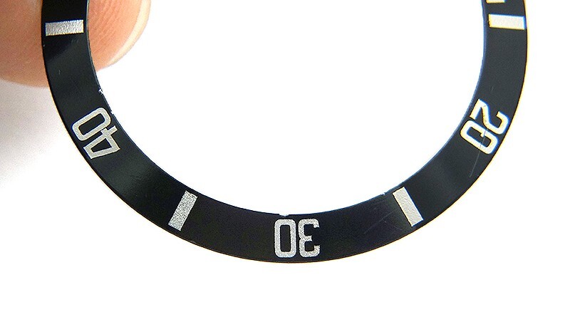 Genuine Rolex Sea-Dweller 16600 16660 Flat 4 Black & Silver Watch Bezel Insert