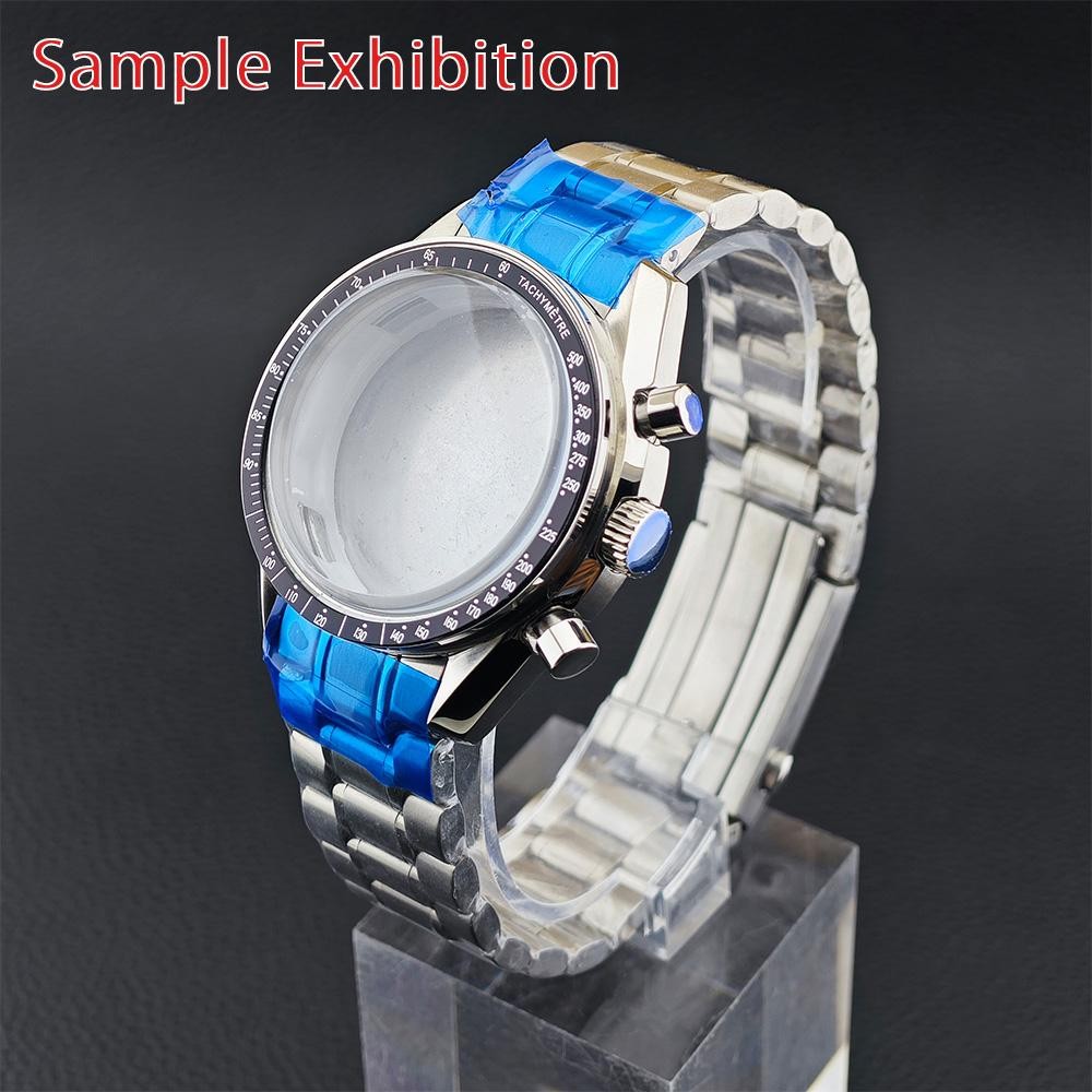 39.7mm Metal Watch Case Fit VK63 Movement Men Watch Parts for 20mm Strap