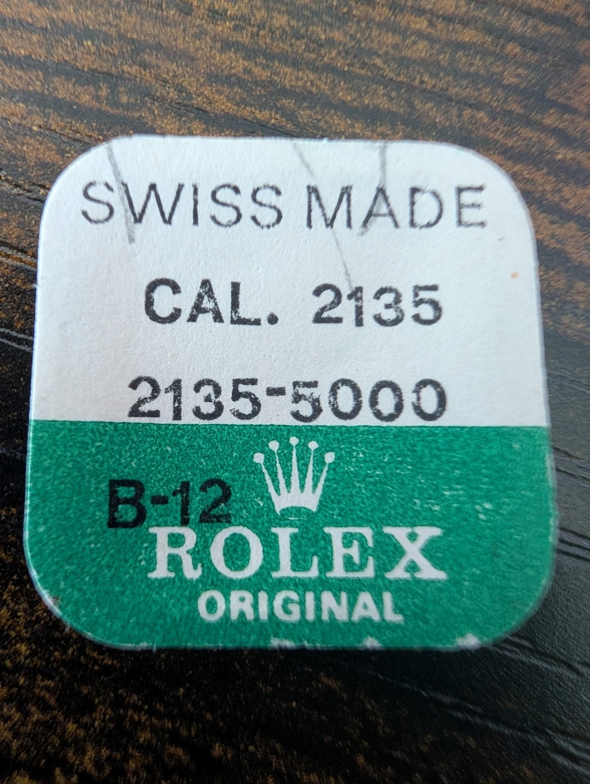 ROLEX- SET OF SCREWS -FACTORY SEALED-CAL 2135 PART 2135-5000