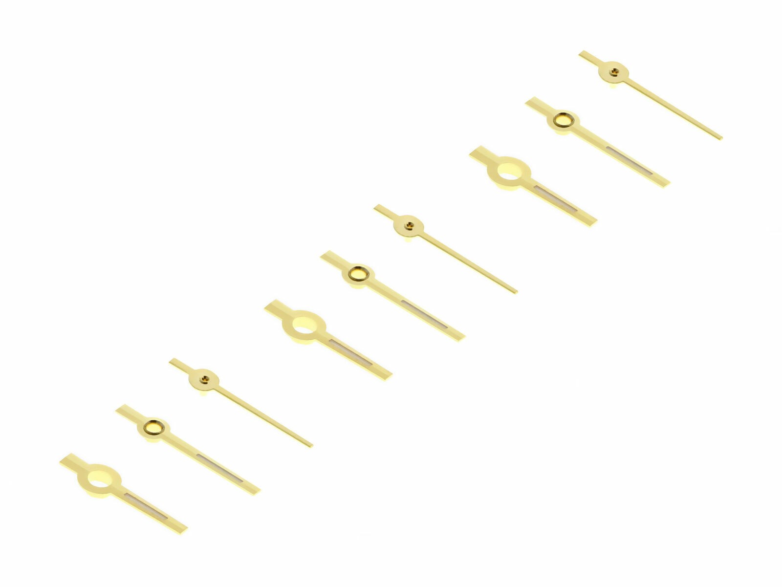3 Sets Gold Replacement Watch Hands For Rolex Lady 2230 2235 Diamond Dial