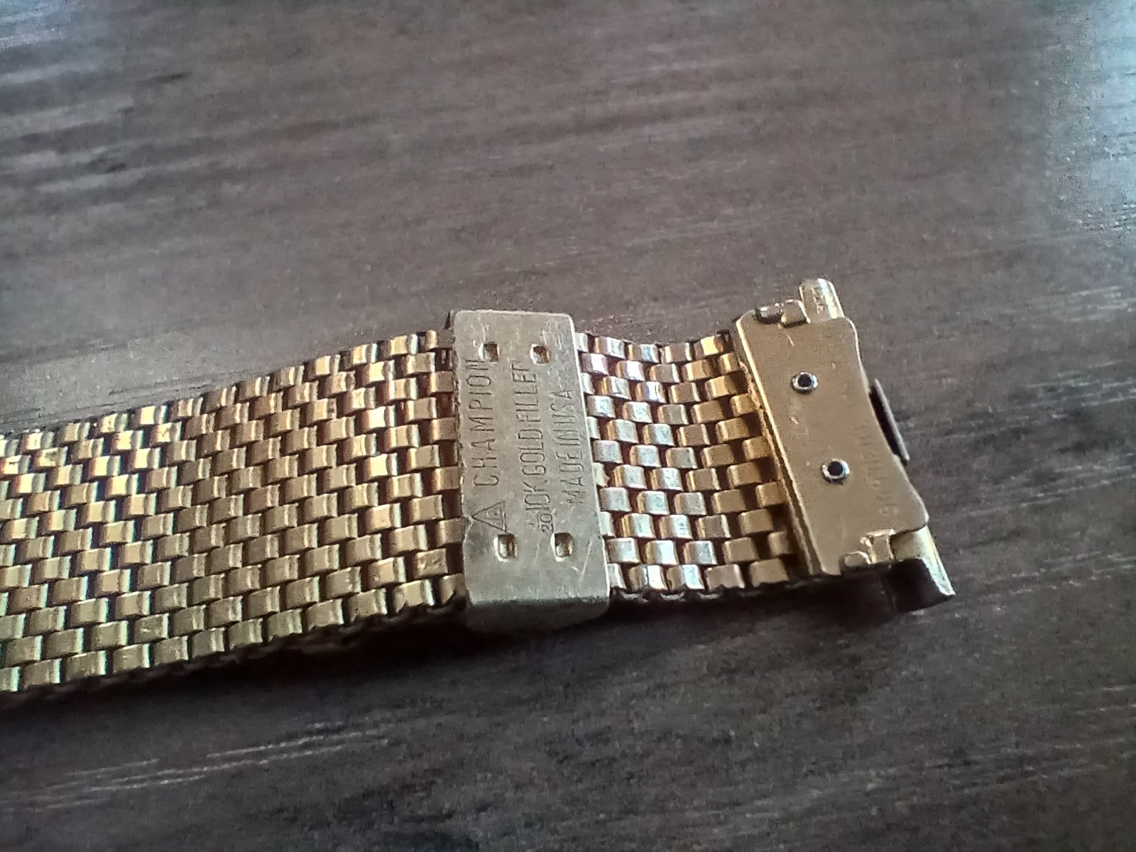 1960’s J.B. Champion 1/20 10k GF Gold Filled Mesh Watch Band Nasa – Omega