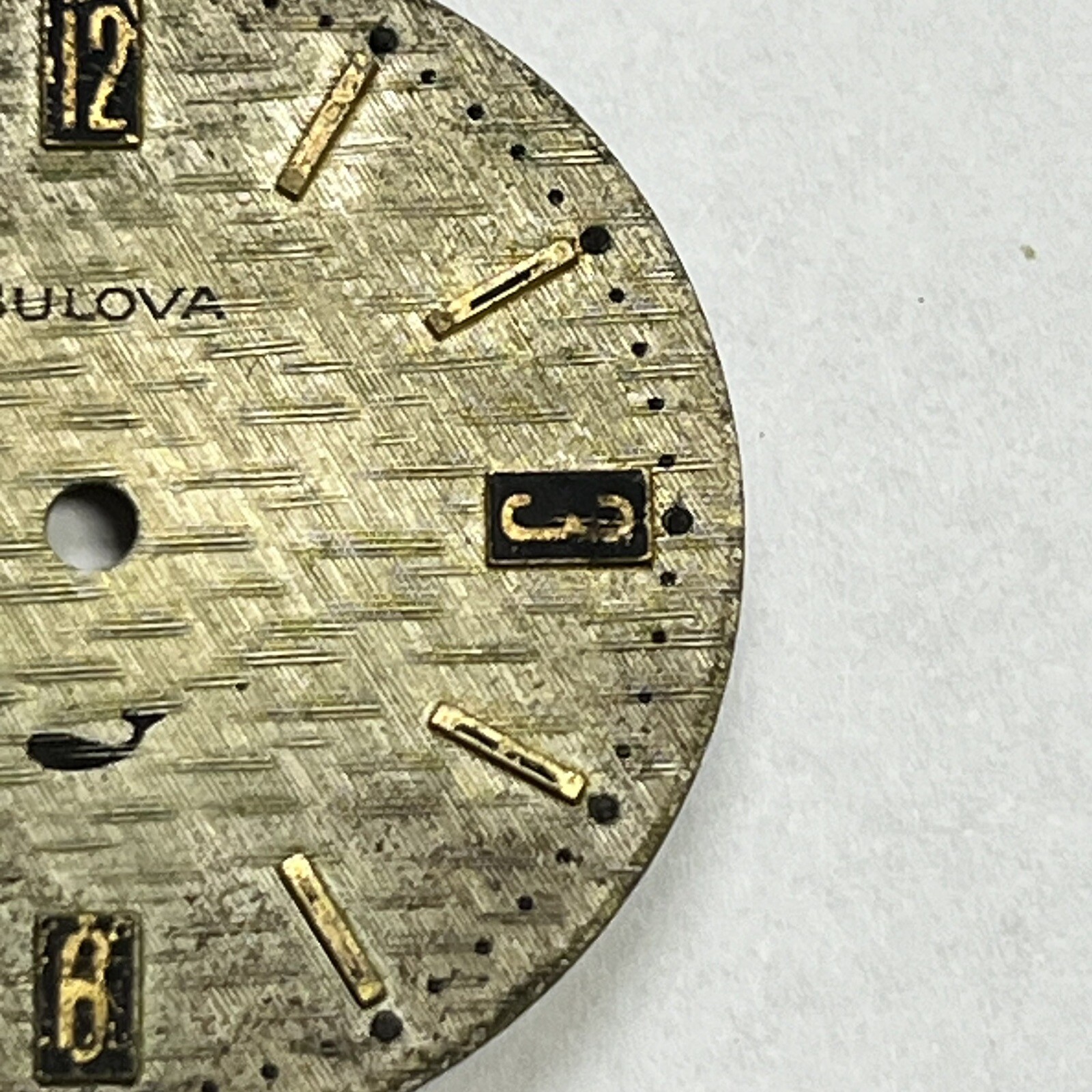 Vintage Bulova Wrist Watch Dial Whale 27.01mm (#90)