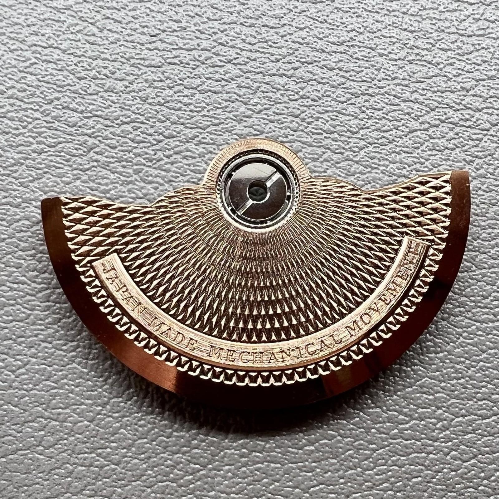 Rose Gold Dense Diamond Pattern Oscillating Rotor Weight for NH34 NH35 NH36 NH38