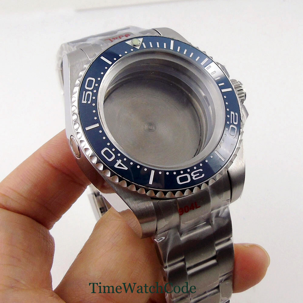 43mm Mens Watch Case Fit Miyota 8215 821A NH35A ETA 2824 2836 PT5000 DG2813 316L