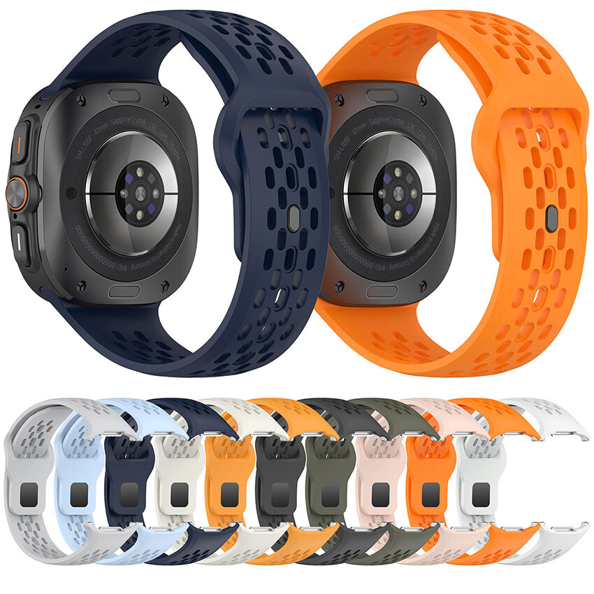 For Samsung Galaxy Watch7 Ultra 22MM Breathable Silicone Wristband Belt Strap