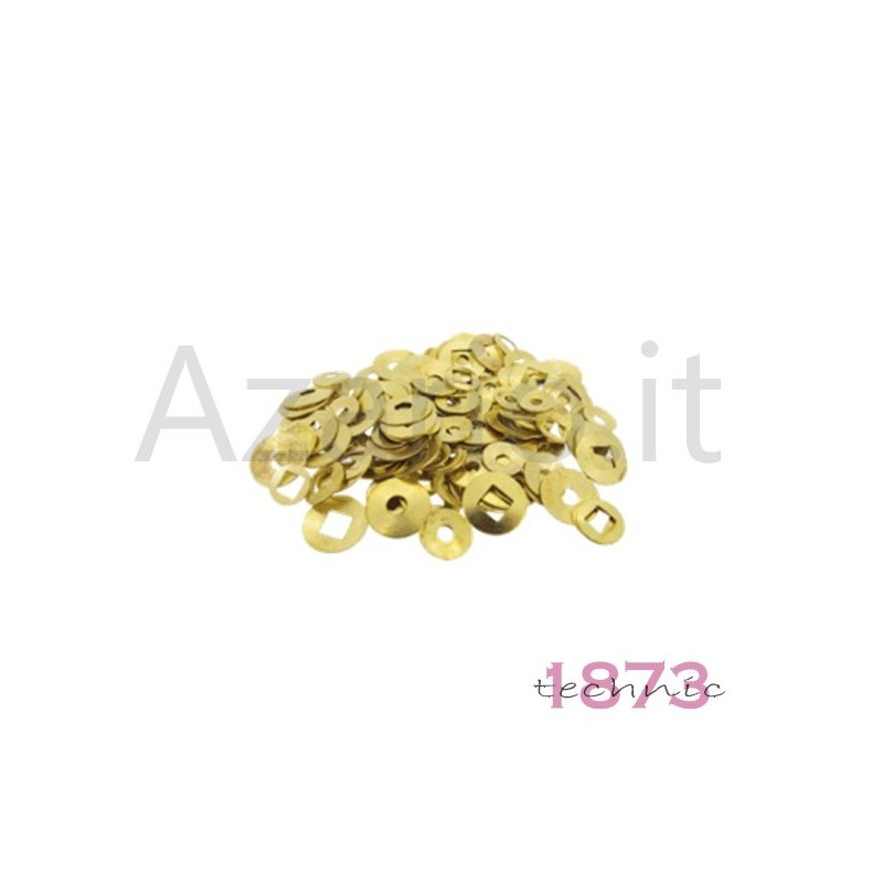 Assortimento rondelle bombate ottone fori misti 100 Hand-collets round brass