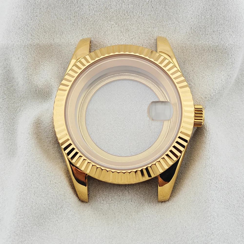Watch Case 36mm 41mm Steel Sapphire Glass Fits for NH34 NH35 NH36 28.5 Dial
