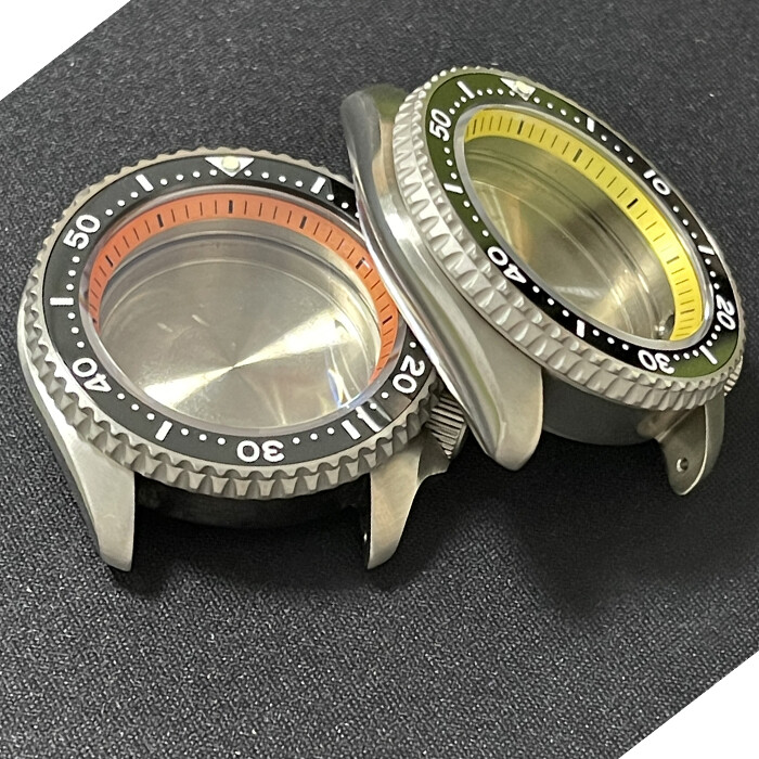 Prevent allergy Sapphire Glass Titanium Watch Case fit NH35 NH36 SKX007 Case