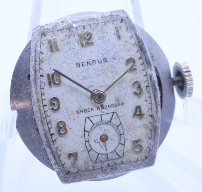 BENRUS MODEL BB13 SWISS 15j WRIST WATCH MOVEMENT GOOD BALANCE (M6)