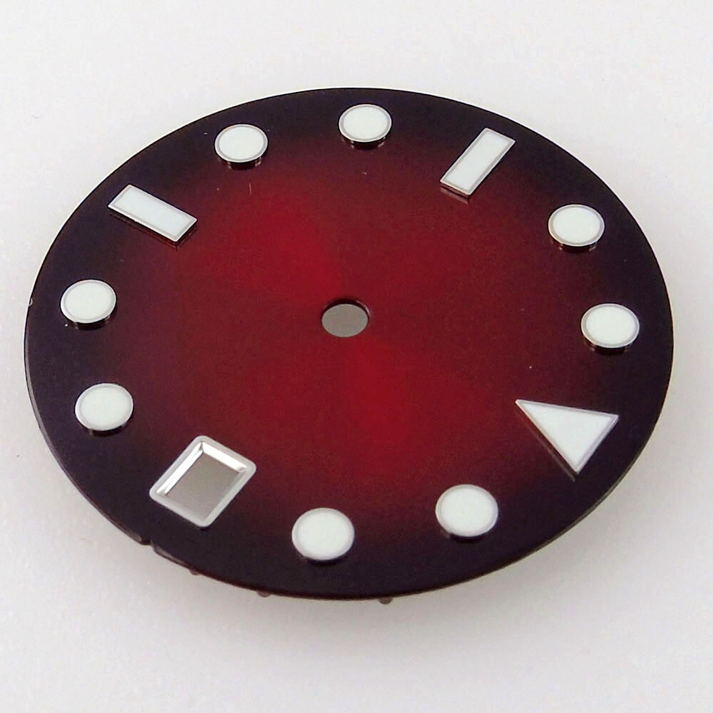Tandorio 29mm Red Green Blue Yellow sterile Watch dial fit NH35 NH36 Movement