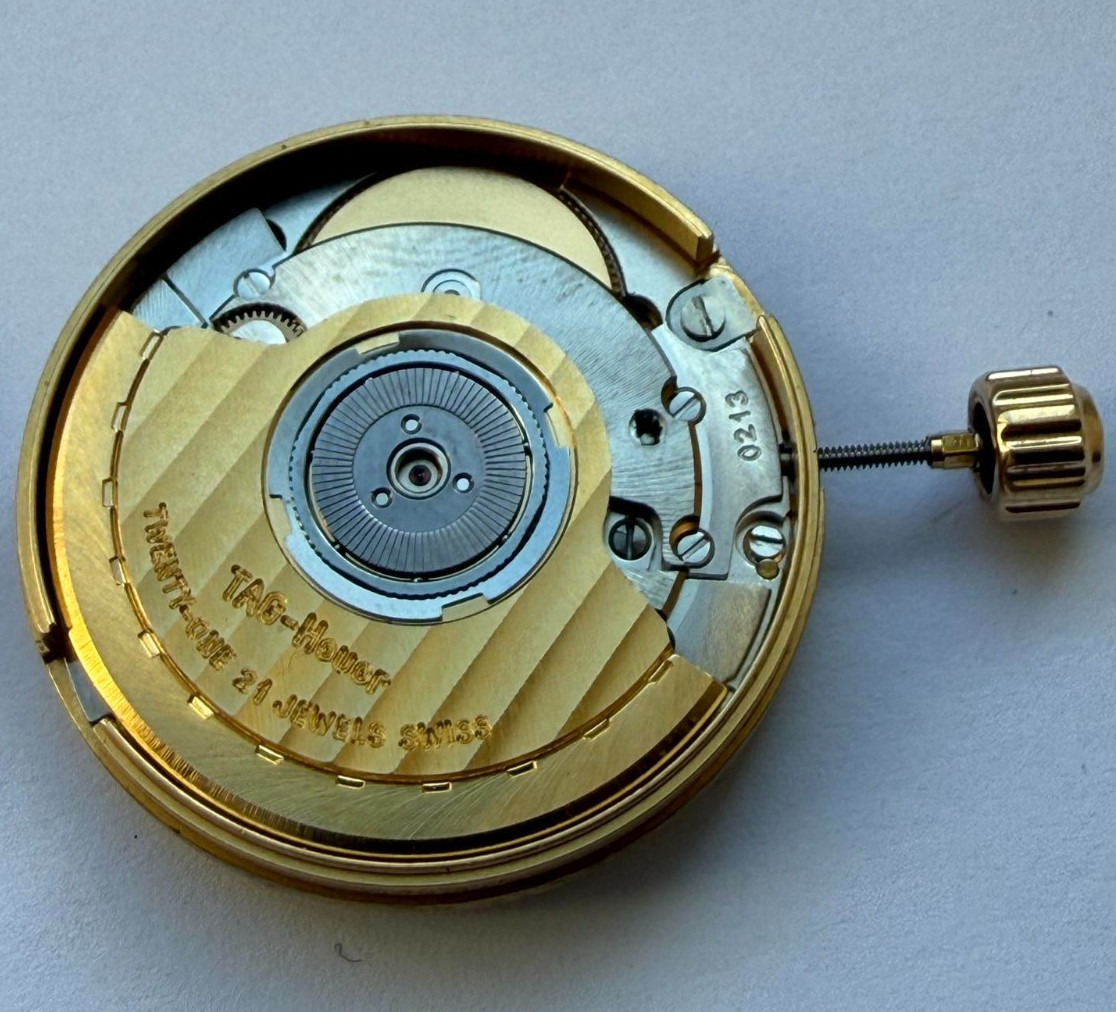 Genuine Tag Heuer ETA 2892-A2 Automatic 21 Jewels Movement + Dial + Hands Crown