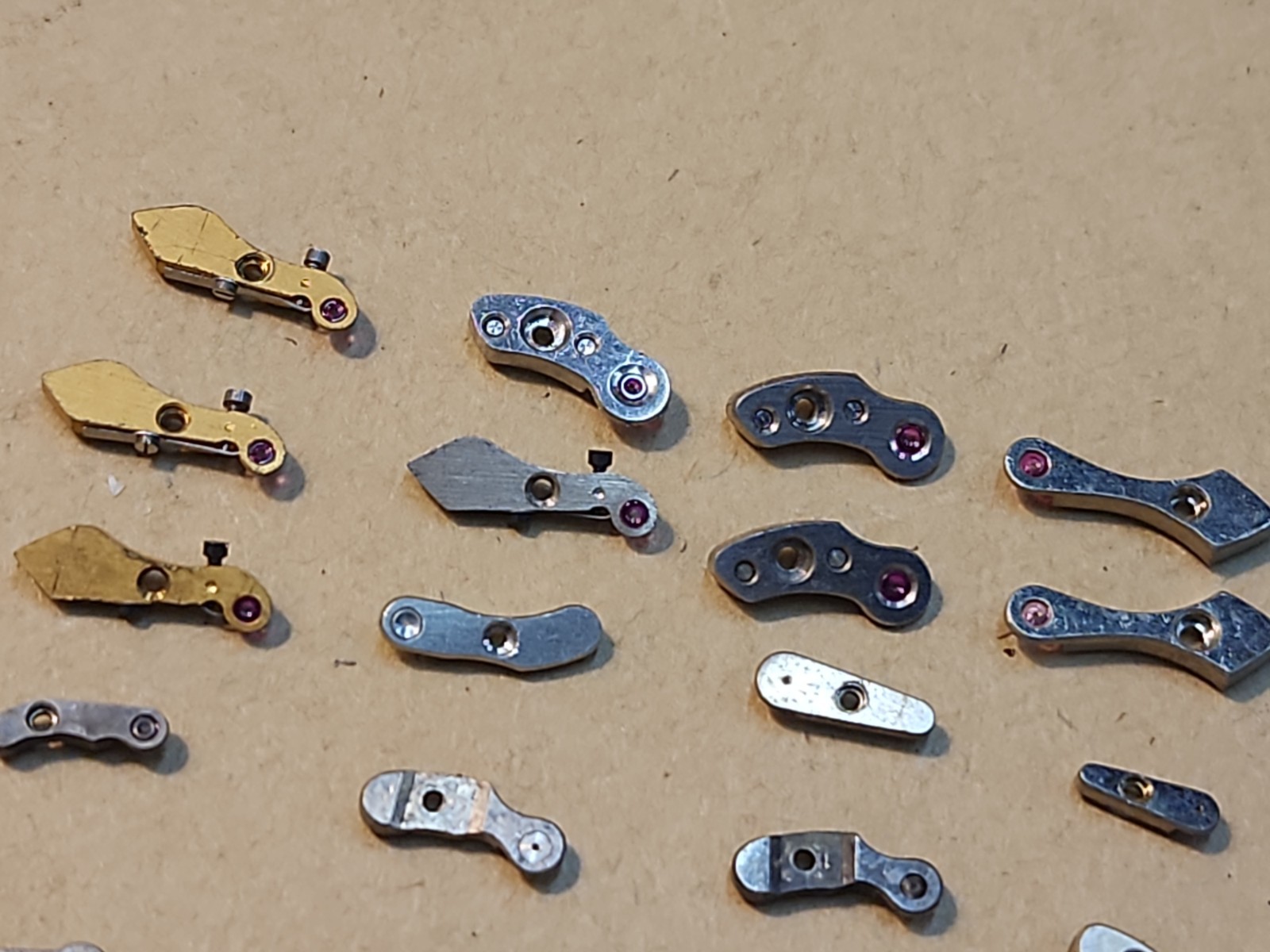 Lot Of Mixed Wristwatch Bridges Movement Parts Spares Repairs
