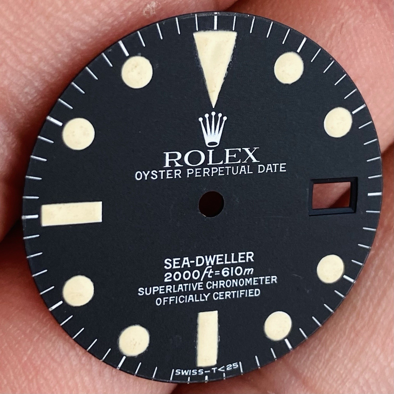 Rolex Service Tritium Dial For Sea-Dweller Model Ref 1665