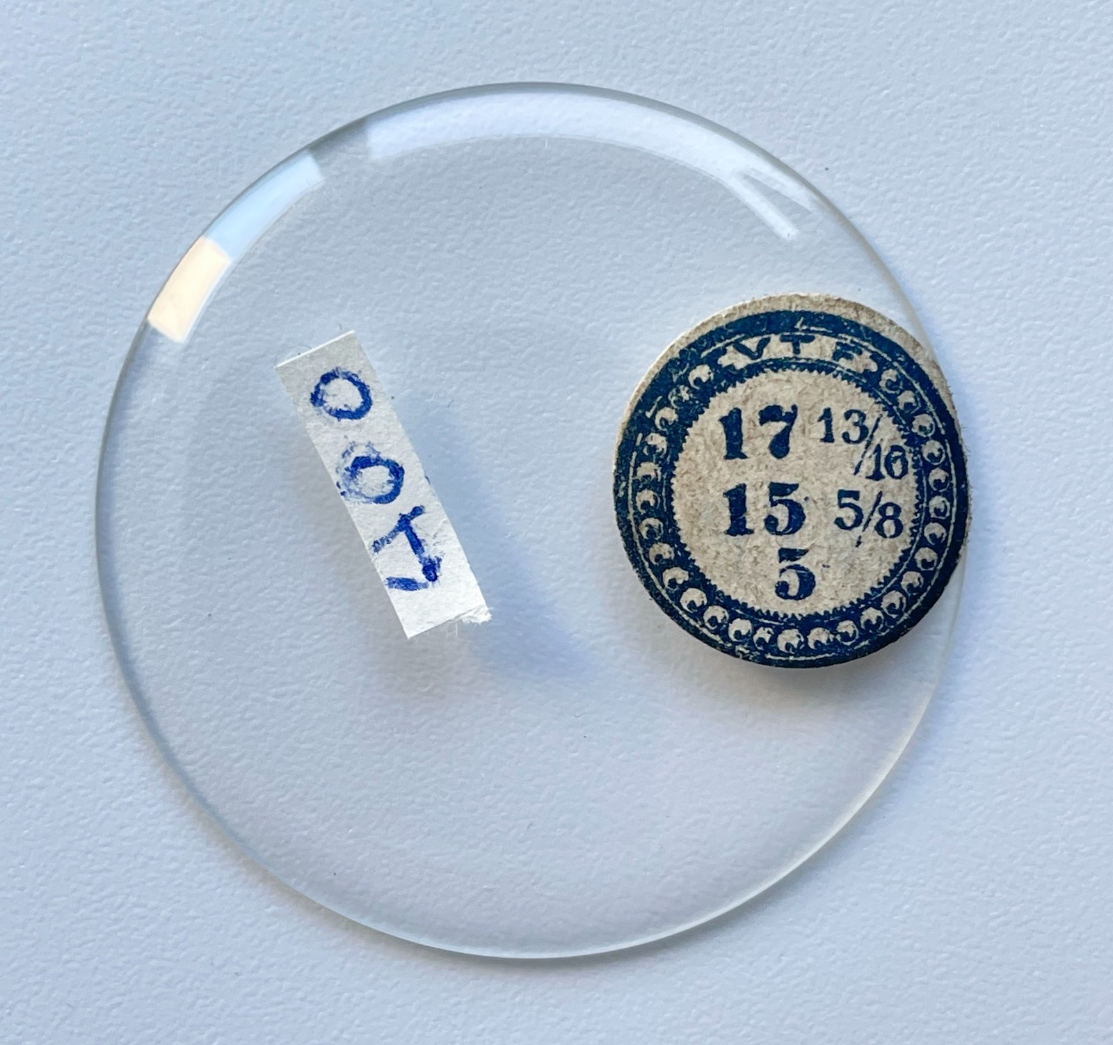 VTF Round Domed Acrylic Watch Crystal 400 40.4mm 17 13/16 Vintage Parts NOS