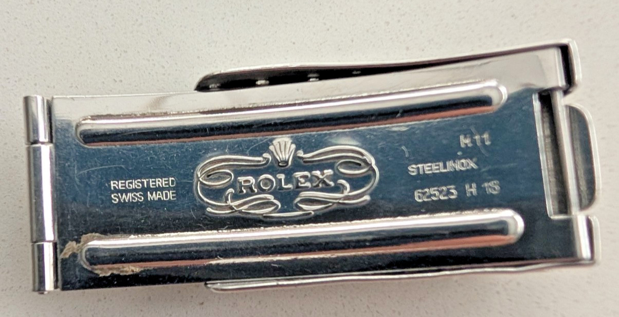 ROLEX BUCKLE 62523-H18 CODE M11 1998 FOR 20MM JUBILEE.