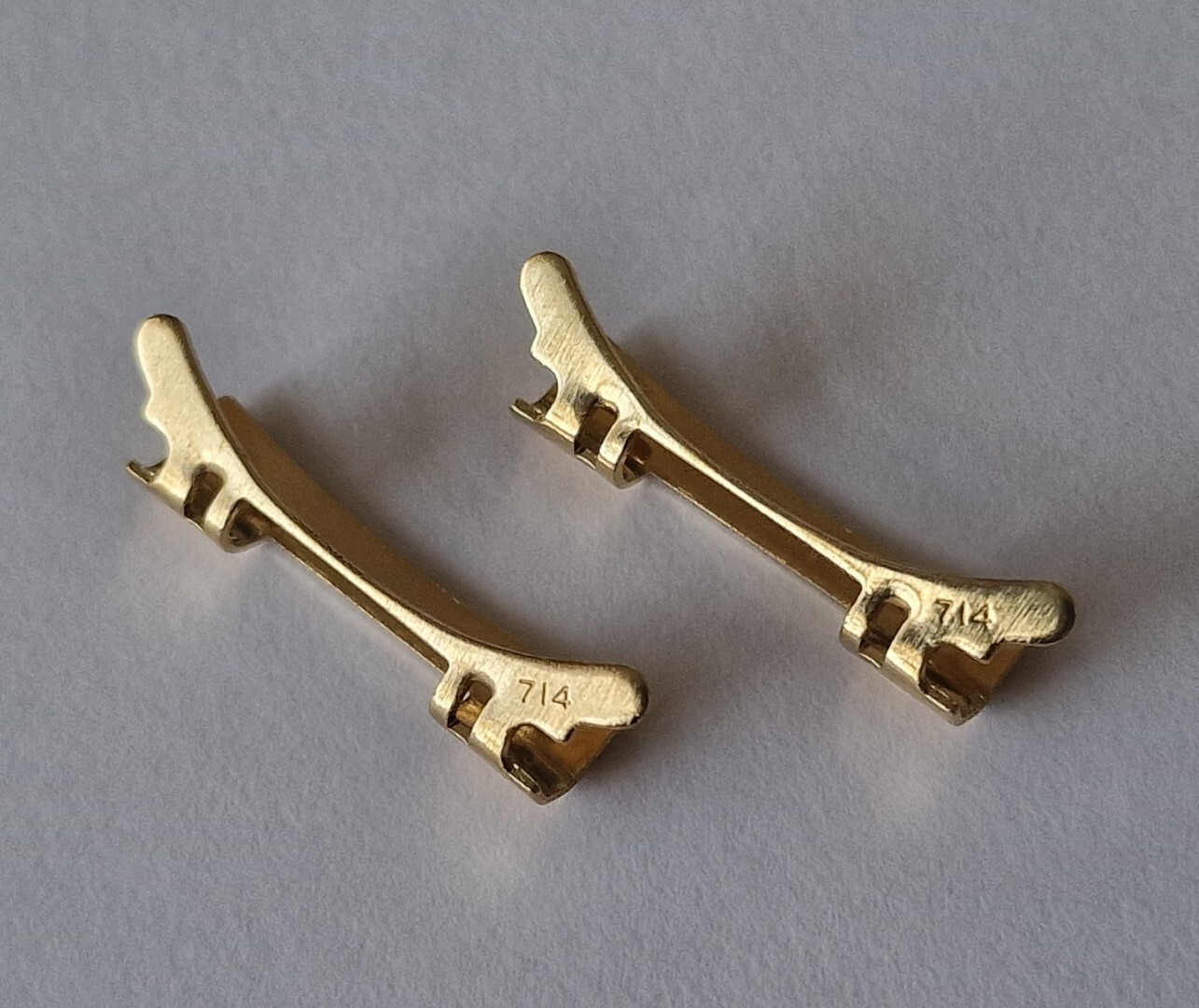 Omega Bracelet End Piece/Link Gilt Reference 714 Genuine (x2)