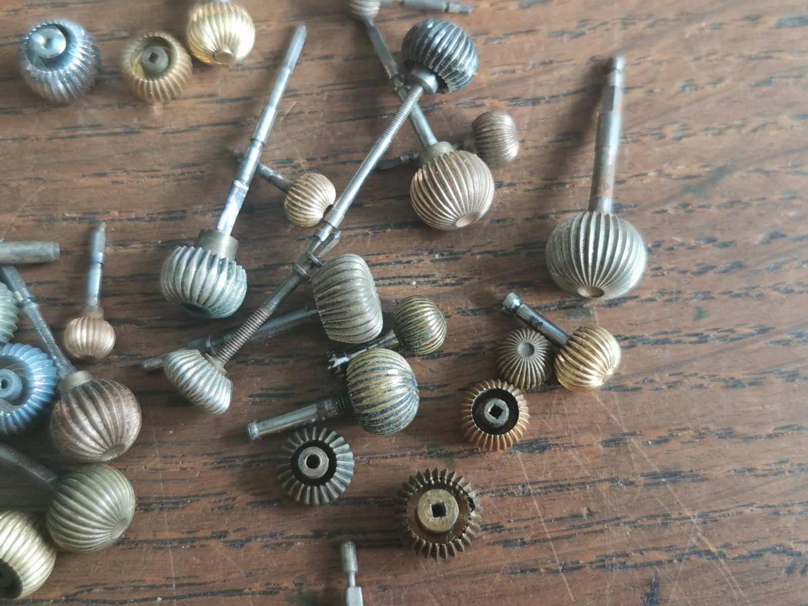 American Pocket Watch Stems / Crowns (Mostly), Used, Watchmaker Parts #T345