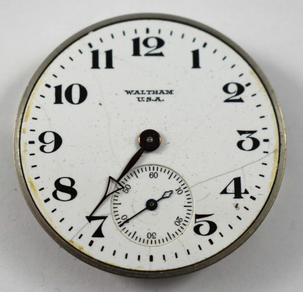 Vintage Waltham Grade 225 12s 17J OF Pocket Watch Movement lot.fa