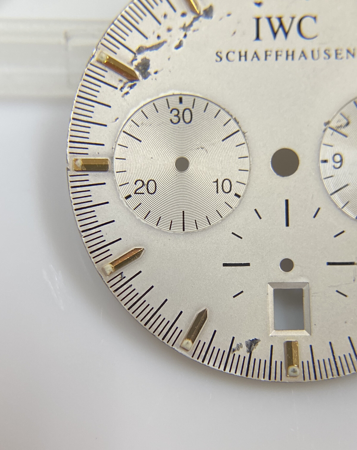 Original IWC Schaffhausen GST Chronograph 3727-03 Silver/Gold 27mm Dial