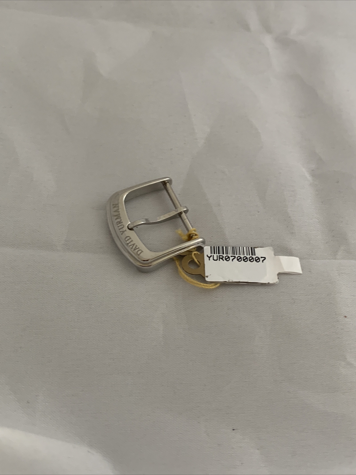 David Yurman Watch tang Buckle Clasp 18mm Golss Silver Tone Stainless Steel NWT