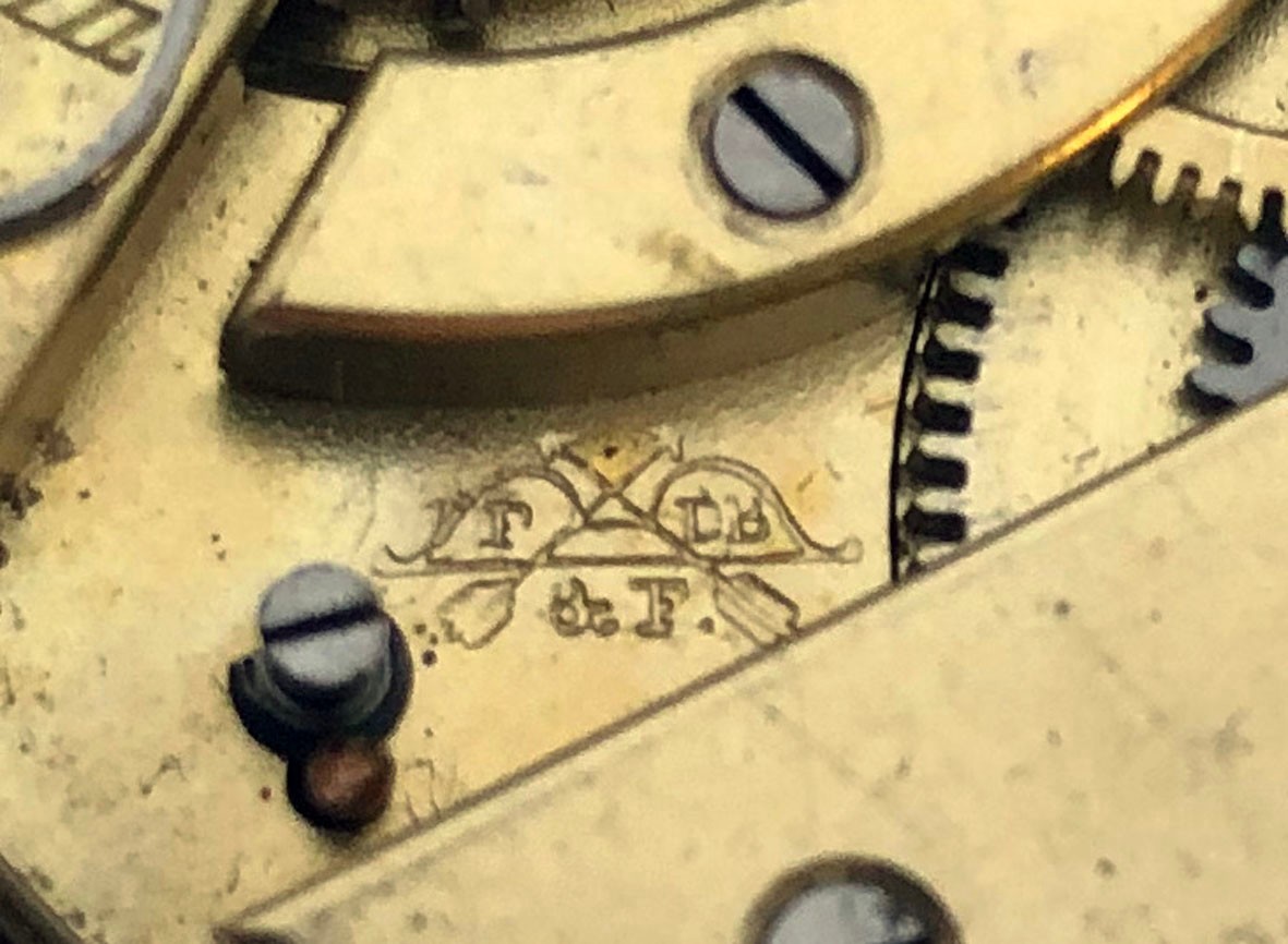 Rare For Part ANTIQUE Pocket Watch Swiss Movement Enamel Dial Repair 44 mm