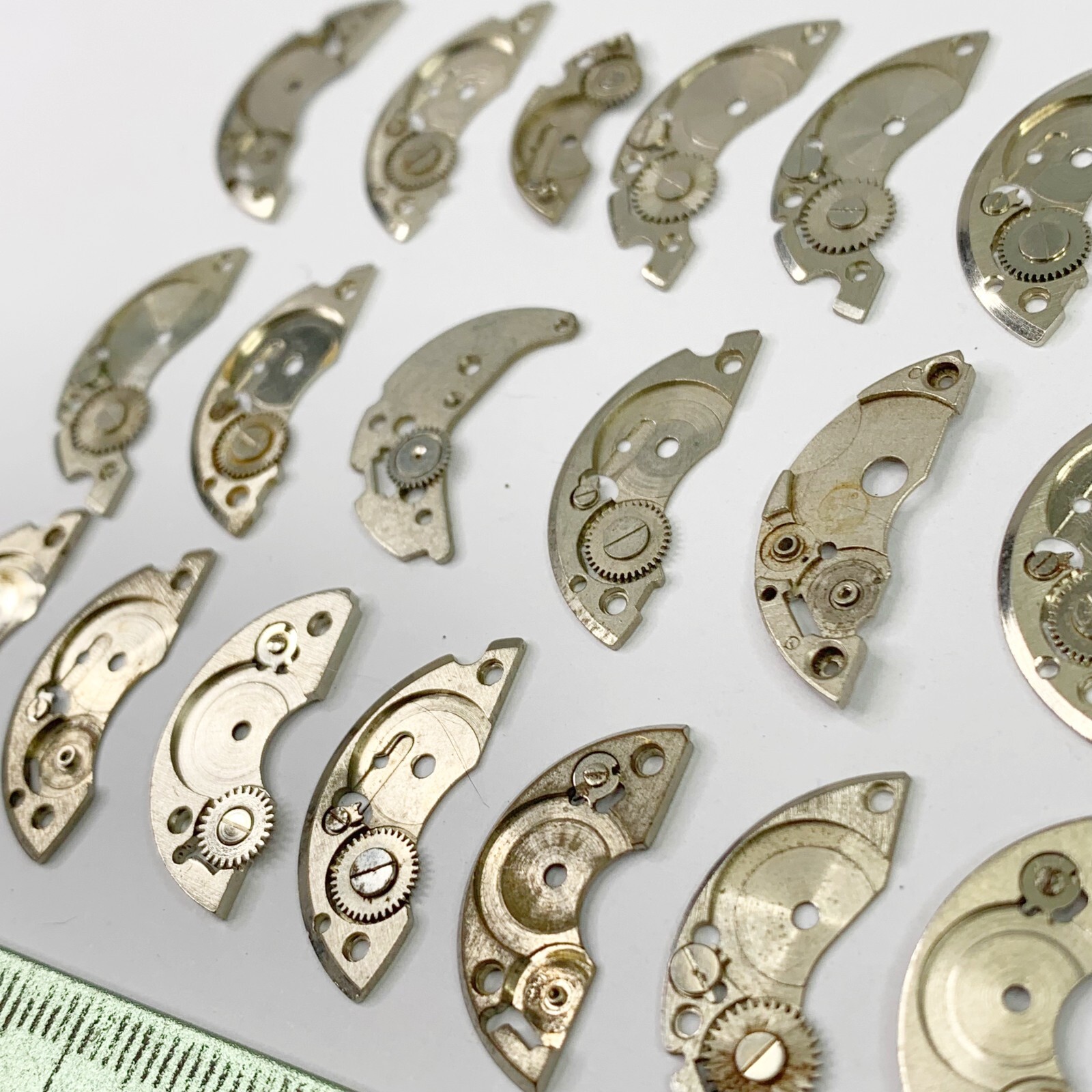 20 Watch Bridge Plates Part Steampunk Repair Altered Art Craft Lot Gear Crescent